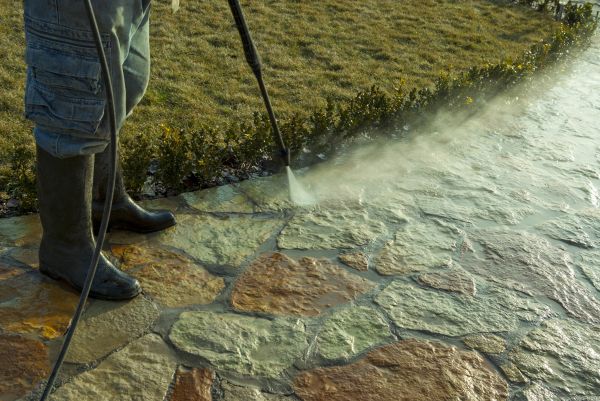 Stone Power Washing in Santa Maria