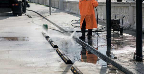 Parking Lot Pressure Washing in Santa Maria